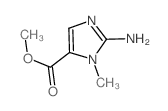 2-氨基-3-甲基-3H-咪唑-4-羧酸甲酯结构式