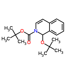Boc-1-叔丁氧基-1,2-二氢异喹啉结构式
