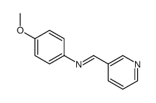 N-(4-methoxyphenyl)-1-pyridin-3-ylmethanimine结构式