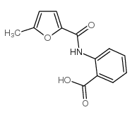 2-[(5-methylfuran-2-carbonyl)amino]benzoic acid结构式