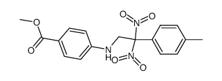 4-(2,2-Dinitro-2-p-tolyl-ethylamino)-benzoic acid methyl ester Structure