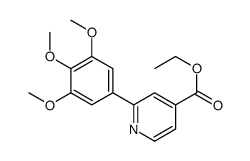 ethyl 2-(3,4,5-trimethoxyphenyl)pyridine-4-carboxylate Structure