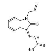 1-Allylisatin-β-thiosemicarbazon结构式
