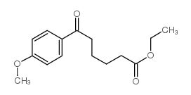 ethyl 6-(4-methoxyphenyl)-6-oxohexanoate结构式