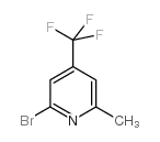 2-溴-6-甲基-4-三氟甲基吡啶结构式