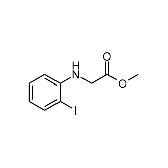 (2-碘苯基)甘氨酸甲酯结构式