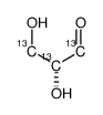 d-[1,2,3-13c3]glyceraldehyde Structure