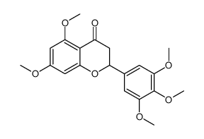 3',4',5',5,7-Pentamethoxyflavanone Structure
