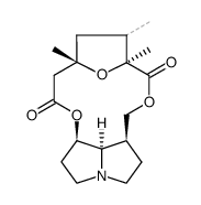 (12R,15R)-12,15-Epoxy-1α,2,15,20-tetrahydro-16a-homo-21-norsenecionan-11,16a-dione结构式