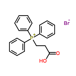 (2-Carboxyethyl)(triphenyl)phosphonium bromide Structure