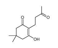 3-hydroxy-5,5-dimethyl-2-(3-oxobutyl)cyclohex-2-en-1-one结构式