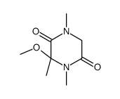 2,5-Piperazinedione,3-methoxy-1,3,4-trimethyl-(9CI)结构式
