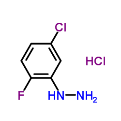 (5-Chloro-2-fluorophenyl)hydrazine hydrochloride Structure