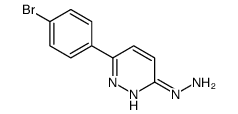 [6-(4-bromophenyl)pyridazin-3-yl]hydrazine结构式