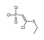 1-chloro-2-dichlorophosphoryl-1-ethylsulfanylethene结构式