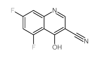 5,7-二氟-4-羟基-3-氰基喹啉结构式