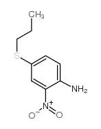 4-丙硫基-2-硝基苯胺结构式