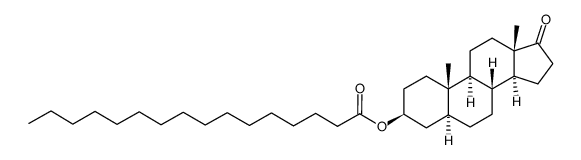 epiandrosterone 3-hexadecanoate Structure