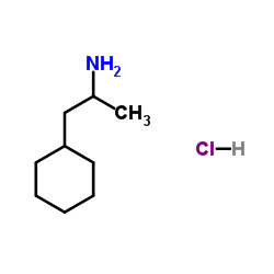 1-环己基-2-丙胺盐酸盐结构式