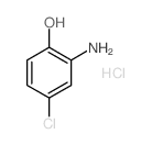 Phenol,2-amino-4-chloro-, hydrochloride (1:1) Structure