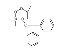 tert-butylperoxy-(1,1-diphenylethylperoxy)-dimethylsilane Structure