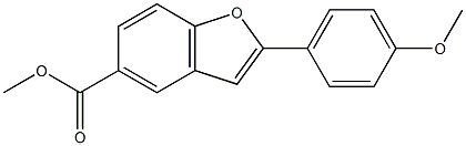 2-(4-Methoxy-phenyl)-benzofuran-5-carboxylic acid methyl ester Structure