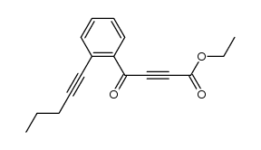 ethyl 4-[2-(1-pentynyl)phenyl]-4-oxo-2-butynoate Structure