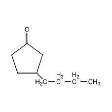 3-丁基-环戊酮结构式