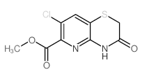 7-氯-3-氧代-3,4-二氢-2H-吡啶并[3,2-b][1,4]噻嗪-6-羧酸甲酯结构式
