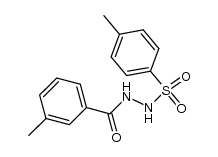 N-(toluene-4-sulfonyl)-N'-m-toluoyl-hydrazine结构式