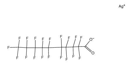 silver(I) perfluorodecanoate Structure