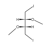 (2R,3R)-1,4-diiodo-2,3-dimethoxybutane结构式