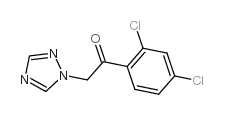 (2,4-二氯苯基)-2-(1H-1,2,4-三氮唑-1-基)-1-乙酮结构式