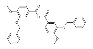 3-benzyloxy-4-methoxy-benzoic acid-anhydride Structure