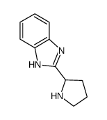 2-(吡咯烷-2-基)-1H-苯并咪唑结构式