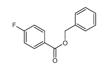 Benzoic acid, 4-fluoro-, phenylmethyl ester结构式
