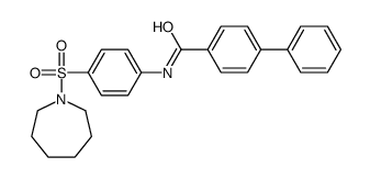 N-[4-(azepan-1-ylsulfonyl)phenyl]-4-phenylbenzamide结构式