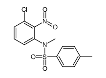N-(3-chloro-2-nitrophenyl)-N,4-dimethylbenzenesulfonamide结构式