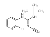 Guanidine, 1-tert-butyl-3-(2-chloro-3-pyridyl)-2-cyano-结构式