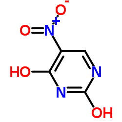 2,4-Dihydroxy-5-nitropyrimidine Structure