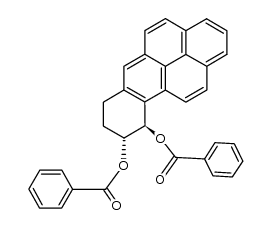 cis-9,10-bis(benzoyloxy)-7,8,9,10-tetrahydrobenzo[a]pyrene结构式