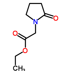 Ethyl (2-oxo-1-pyrrolidinyl)acetate structure