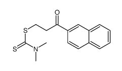 (3-naphthalen-2-yl-3-oxopropyl) N,N-dimethylcarbamodithioate Structure