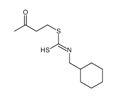 3-oxobutyl N-(cyclohexylmethyl)carbamodithioate结构式