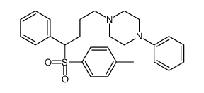 1-[4-(4-methylphenyl)sulfonyl-4-phenylbutyl]-4-phenylpiperazine结构式