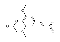 3,5-Dimethoxy-4-acetoxy-ω-nitro-styrol结构式