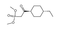 dimethyl 2-oxo-2-(trans-4-ethylcyclohexyl)ethylphosphonate Structure