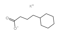 potassium cyclohexanebutyrate Structure