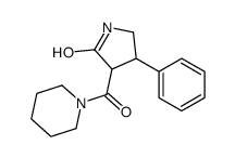 4-phenyl-3-(piperidine-1-carbonyl)pyrrolidin-2-one Structure