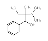 Benzenemethanol, a-[1-(dimethylamino)-1-methylpropyl]- Structure